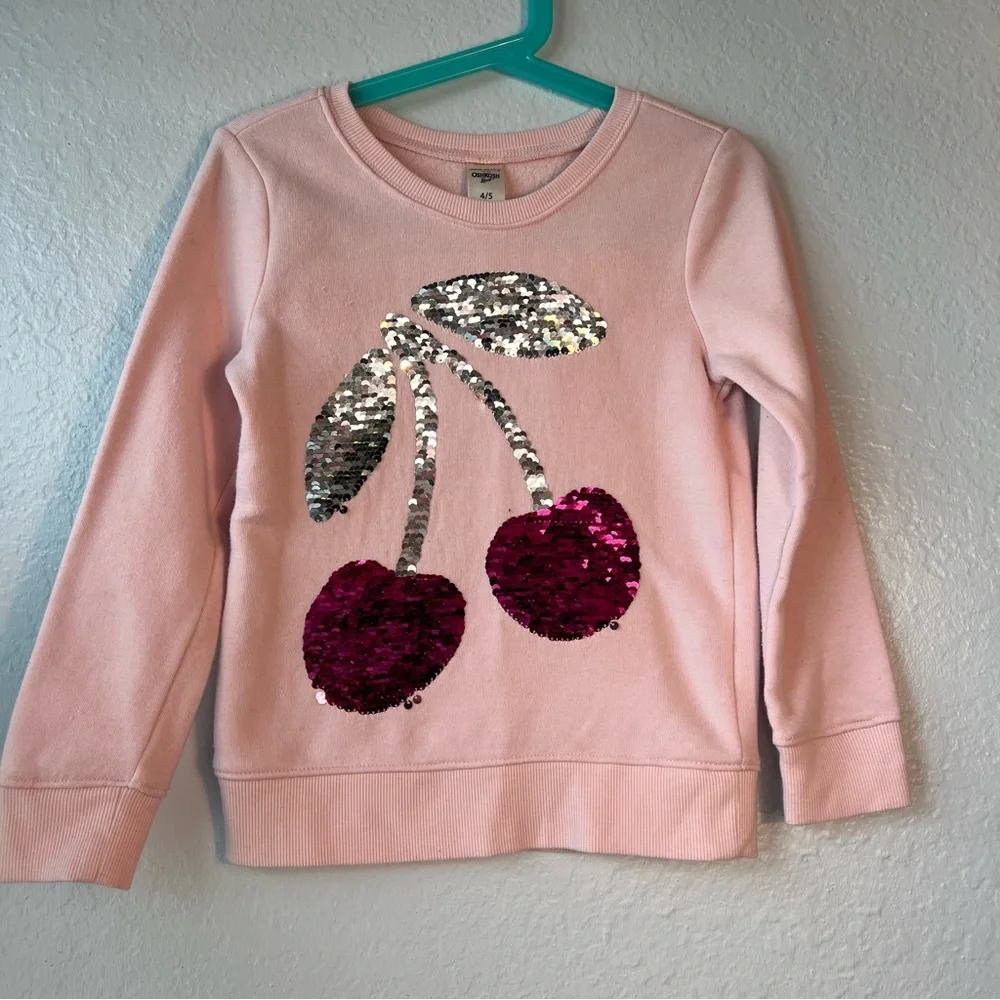 Girls‎ 4-5 OshKosh B'gosh® Cherries Flip Sequins Sweater